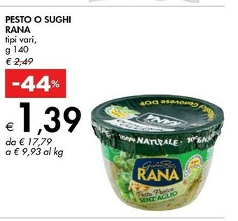 Bennet Rana Pesto O Sughi offerta