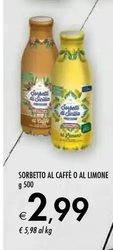 Bennet Zappalà Sorbetti Di Sicilia Al Caffe 500 G offerta