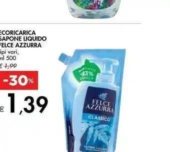 Bennet Felce Azzurra Ecoricarica Sapone Liquido Classico 500 Ml offerta