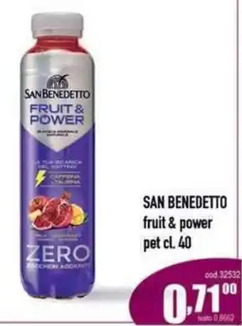 Del Prete Distribuzioni SAN BENEDETTO fruit & power pet cl. 40 offerta