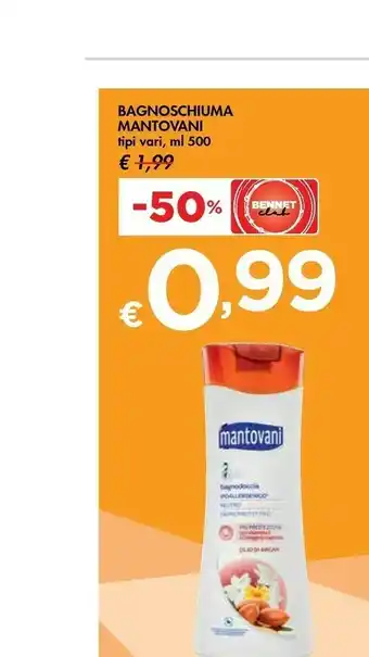 Bennet Mantovani Bagnoschiuma 500 Ml offerta