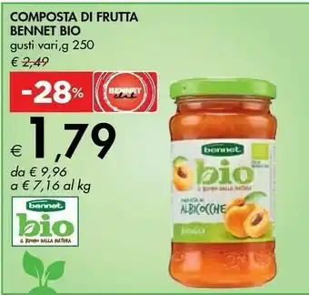 Bennet Bennet Bio - Composta Di Fragole offerta