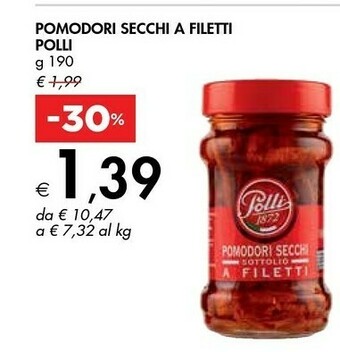 Bennet Polli Pomodori Secchi A Filetti 190 G offerta