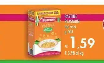 Bennet Plasmon Pastine 400 G offerta