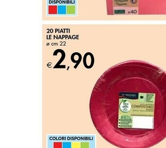 Bennet Le nappage 20 Piatti offerta