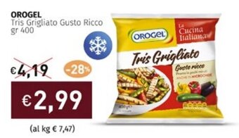 Prezzemolo e Vitale OROGEL Tris Grigliato Gusto Ricco gr 400 offerta