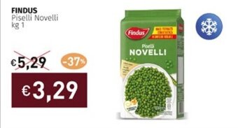 Prezzemolo e Vitale FINDUS Piselli Novelli kg 1 offerta