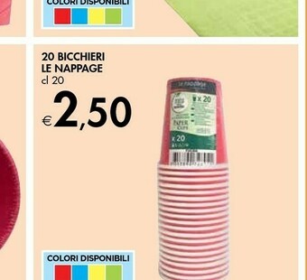 Bennet Le nappage 20 Bicchieri offerta