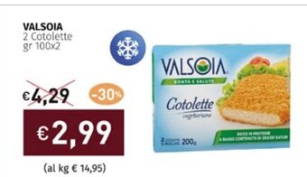 Prezzemolo e Vitale VALSOIA 2 Cotolette gr 100x2 offerta