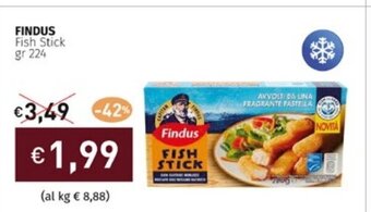 Prezzemolo e Vitale FINDUS Fish Stick gr 224 offerta