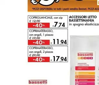 Bennet Bassetti Mania Copriguanciale Con Zip offerta