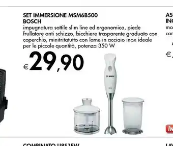 Bennet Bosch Set Immersione MSM6B500 offerta