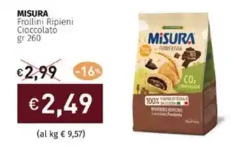 Prezzemolo e Vitale MISURA Frollini Ripieni Cioccolato 260 gr offerta