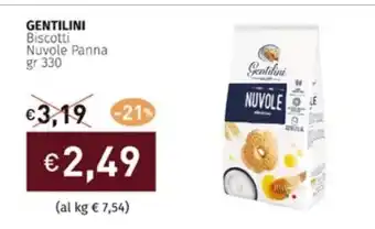 GENTILINI Biscotti Nuvole Panna gr 330