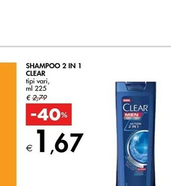 Clear Shampoo 2 In 1