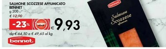 Bennet Bennet Salmone Scozzese Affumicato offerta