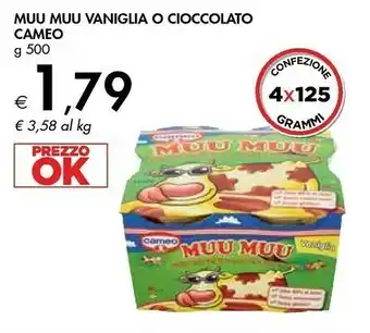 Bennet Cameo Muu Muu Vaniglia 500 G(ml) offerta