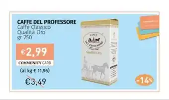 Prezzemolo e Vitale CAFFE DEL PROFESSORE Caffè Classico Qualità Oro offerta