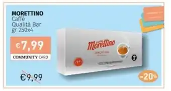 Prezzemolo e Vitale MORETTINO Caffè Qualità Bar gr 250x4 offerta