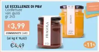 Prezzemolo e Vitale LE ECCELLENZE DI P&V Confetture vari gusti gr 240 offerta