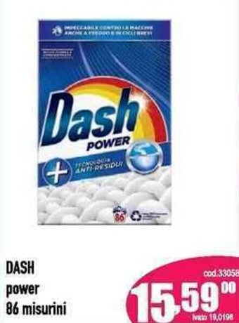 DASH power 86 misurini
