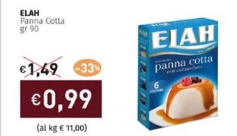 Prezzemolo e Vitale ELAH Panna Cotta gr 90 offerta