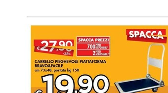 Bennet Bravo & Facile Carrello Pieghevole Piattaforma offerta