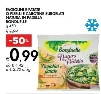 Bennet Bonduelle Fagiolini E Patate Natura In Padella 450 G(ml) offerta