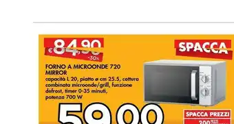 Bennet Mirror Forno A Microonde 720 offerta