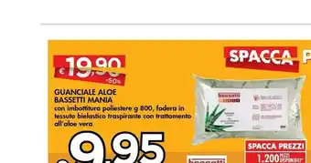 Bennet Bassetti Mania Guanciale Aloe offerta