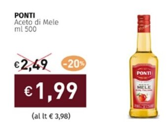 PONTI Aceto di Mele ml 500