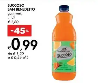 Bennet San Benedetto Succoso Gusto Frutti Rossi 1500 G(ml) offerta
