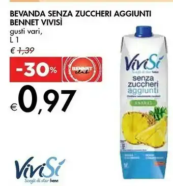 Vivisi Bevanda Senza Zuccheri Aggiunti 1000 Ml