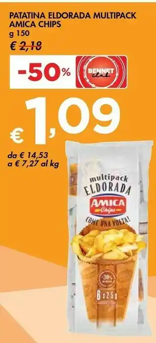 Bennet Amica chips Eldorada La Tradizionale 150 G(ml) offerta