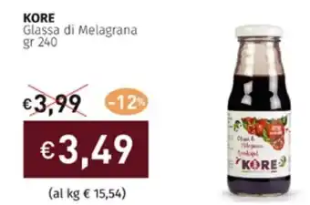 KORE Glassa di Melagrana gr 240