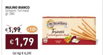 Prezzemolo e Vitale MULINO BIANCO Grissini Torinesi gr 280 offerta