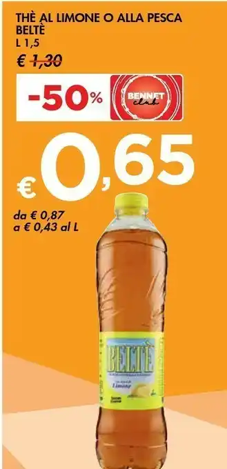Bennet Beltè The Al Limone 1500 Ml offerta