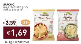SARCHIO Mais Chips Bio gr 75