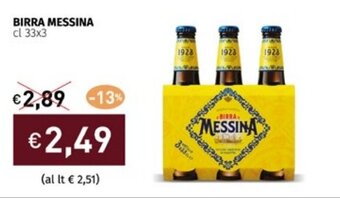 Prezzemolo e Vitale BIRRA MESSINA cl 33x3 offerta