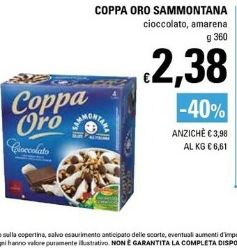 Sammontana Coppa Oro Cioccolato 360 G(ml)