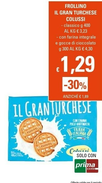 Basko Colussi Il Gran Turchese 400 G(ml) offerta