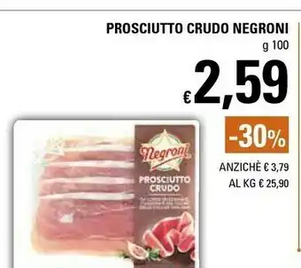 Basko Negroni Negroni - Prosciutto Crudo 100 g(ml) offerta