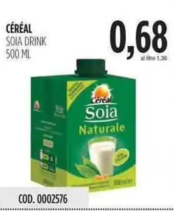 Carico Cash & Carry Céréal Soia Drink 500ml offerta
