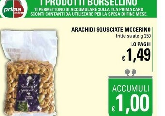 Mocerino Arachidi Sgusciate Fritte Salate 250 G(ml)