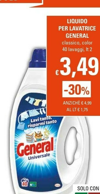 Basko General Liquido Per Lavatrice offerta