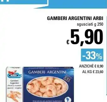Basko Arbi Gamberi Argentini offerta