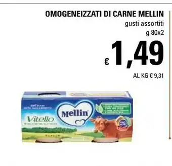 Basko Mellin Omogeneizzati Di Carne Vitello offerta