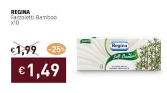 Prezzemolo e Vitale REGINA Fazzoletti Bamboo x10 offerta