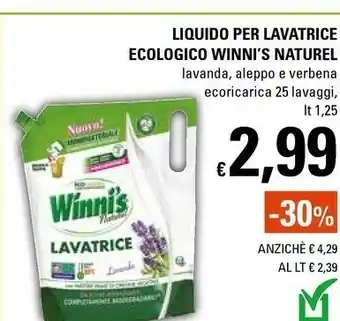 Basko Winni's Naturel Liquido Per Lavatrice Ecologico offerta