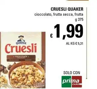 Basko Quaker Cruesli Cioccolato offerta
